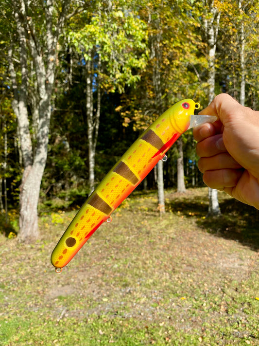 Westin Jätte 23 cm flytande – handmålad Peacock Bass, unik